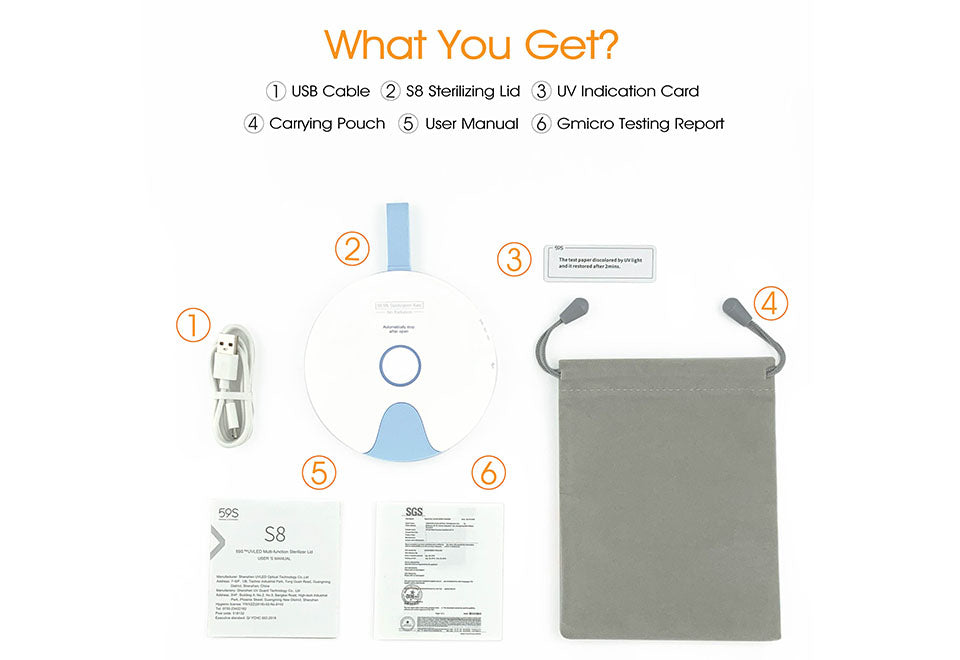 UV-C LED Sterilizing Lid