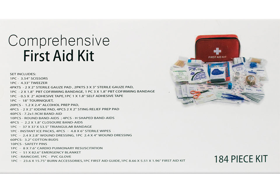 184 Piece First Aid Kit