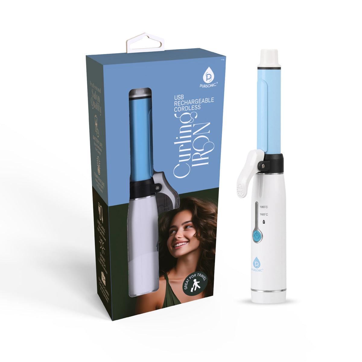 Cordless Rechargeable Curling Iron