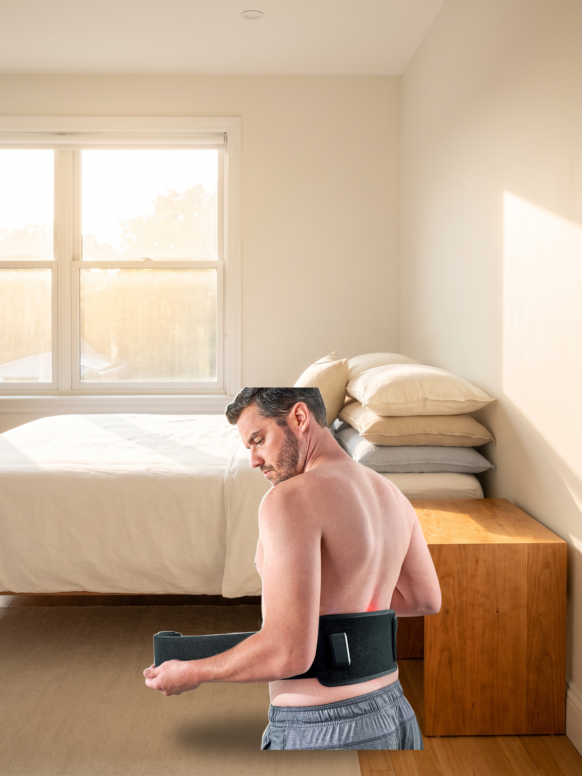 Light therapy where tension settles