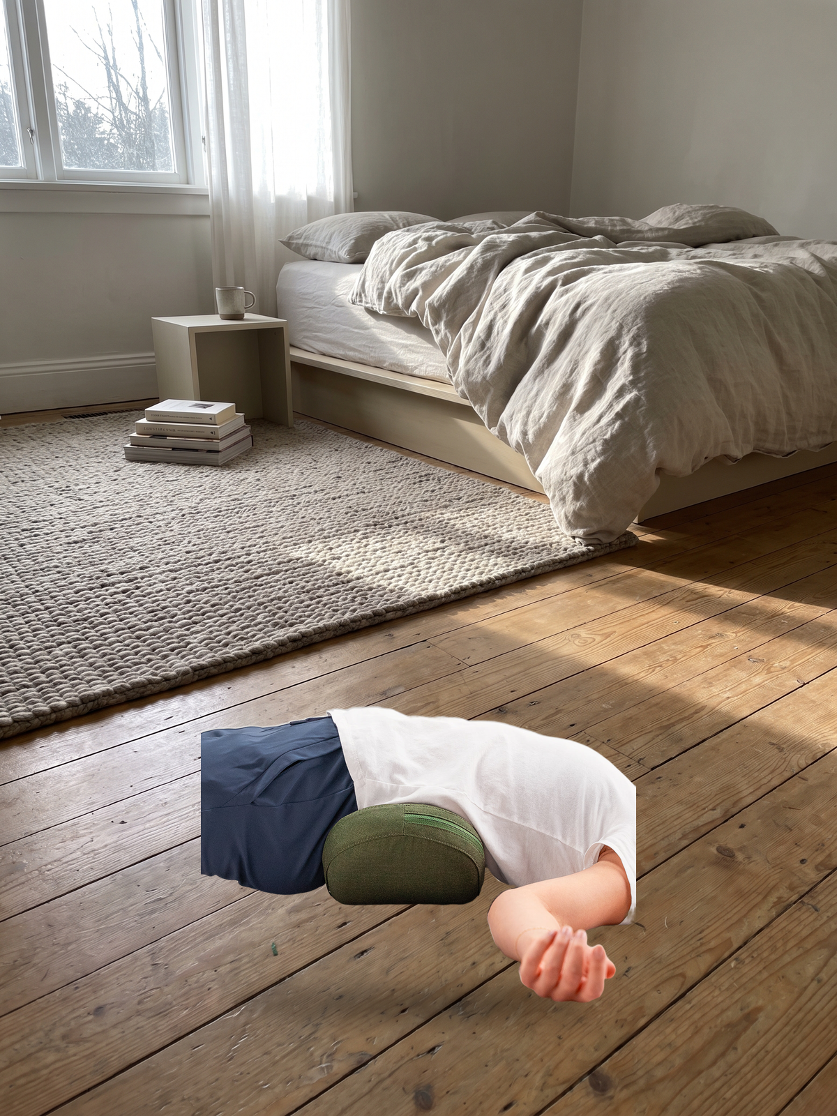 Rock into a deeper stretch