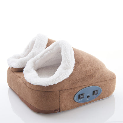 Fleece-Lined Warming Foot Massager