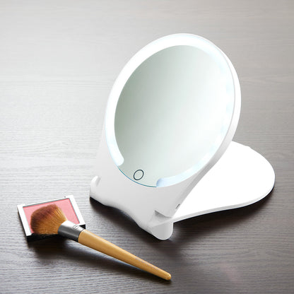 10X Magnifying LED Travel Mirror