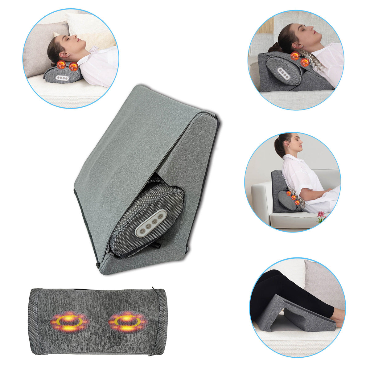 3-in-1 Heated Massage Cushion