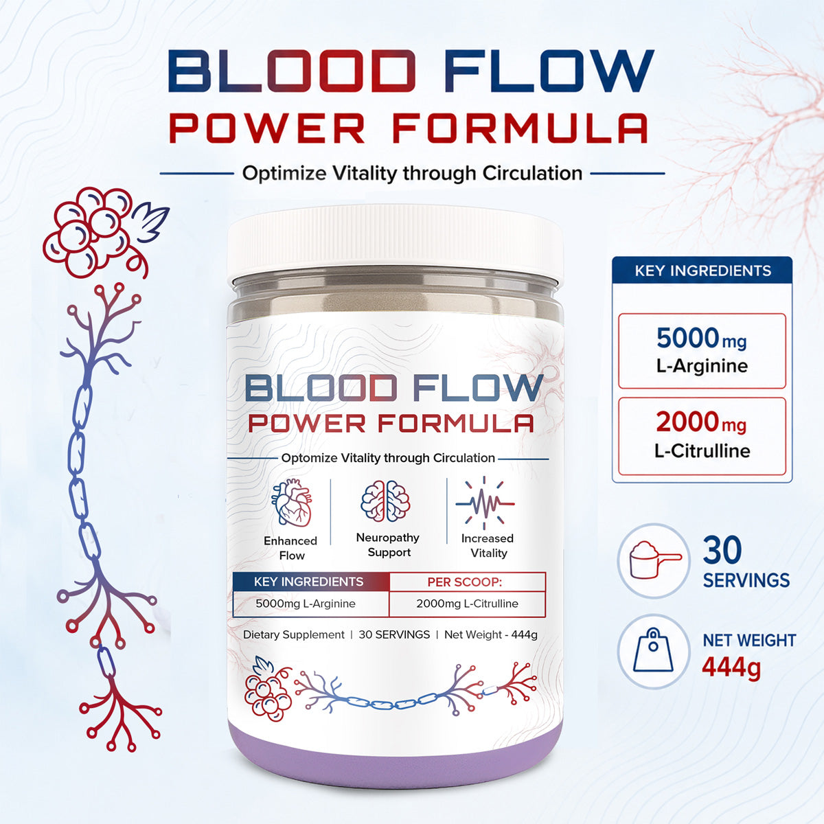 Blood Flow Power Formula Powder