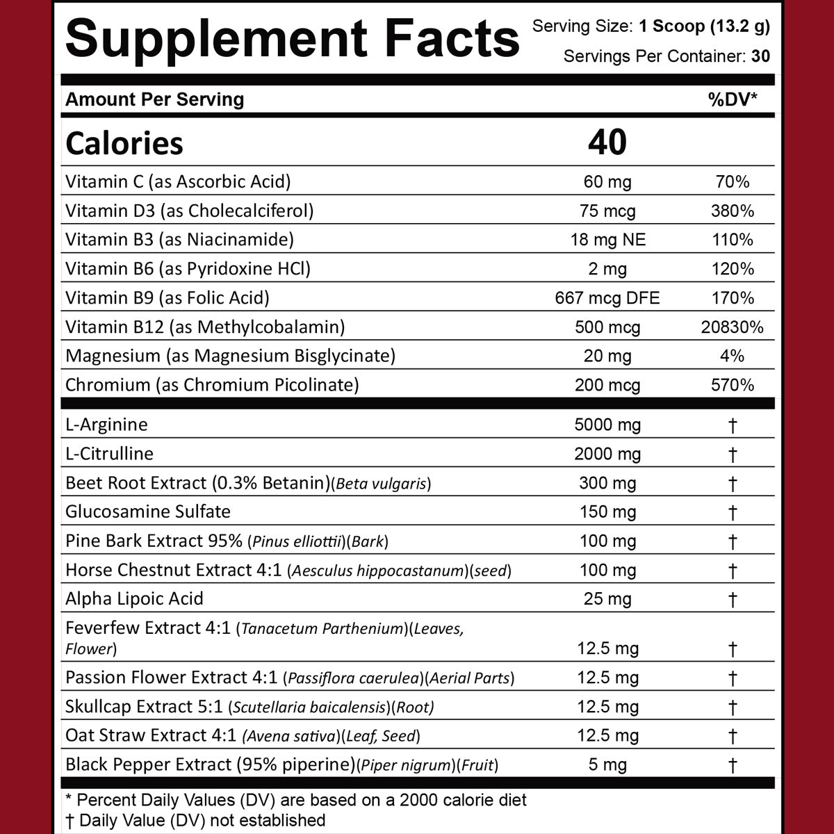 Blood Flow Power Formula Powder