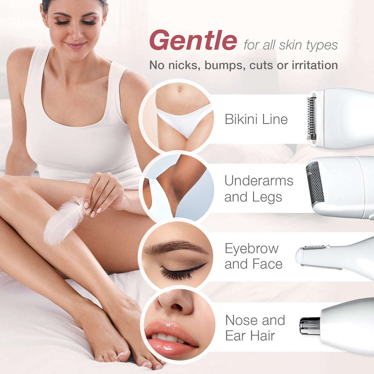 5-in-1 Face and Body Groomer