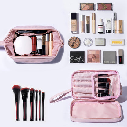 2-in-1 Cosmetic & Brush Case