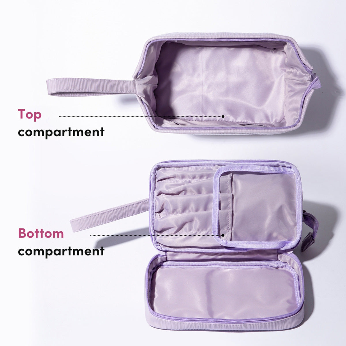 2-in-1 Cosmetic & Brush Case