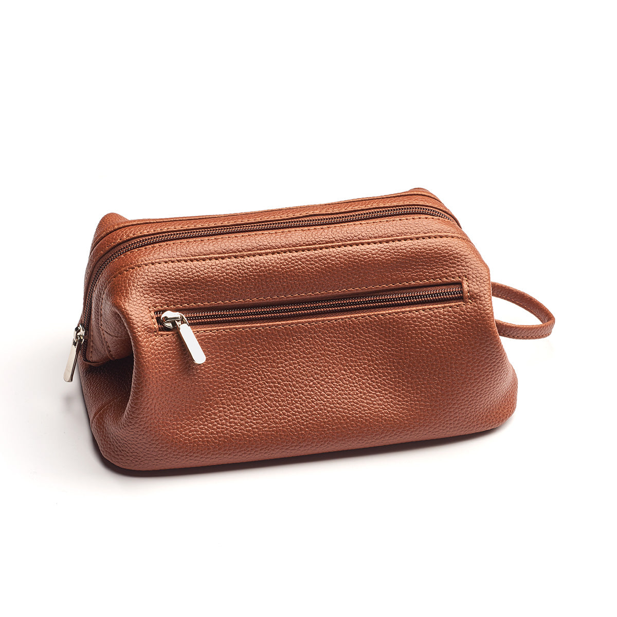Widemouth Leather Toiletry Bag