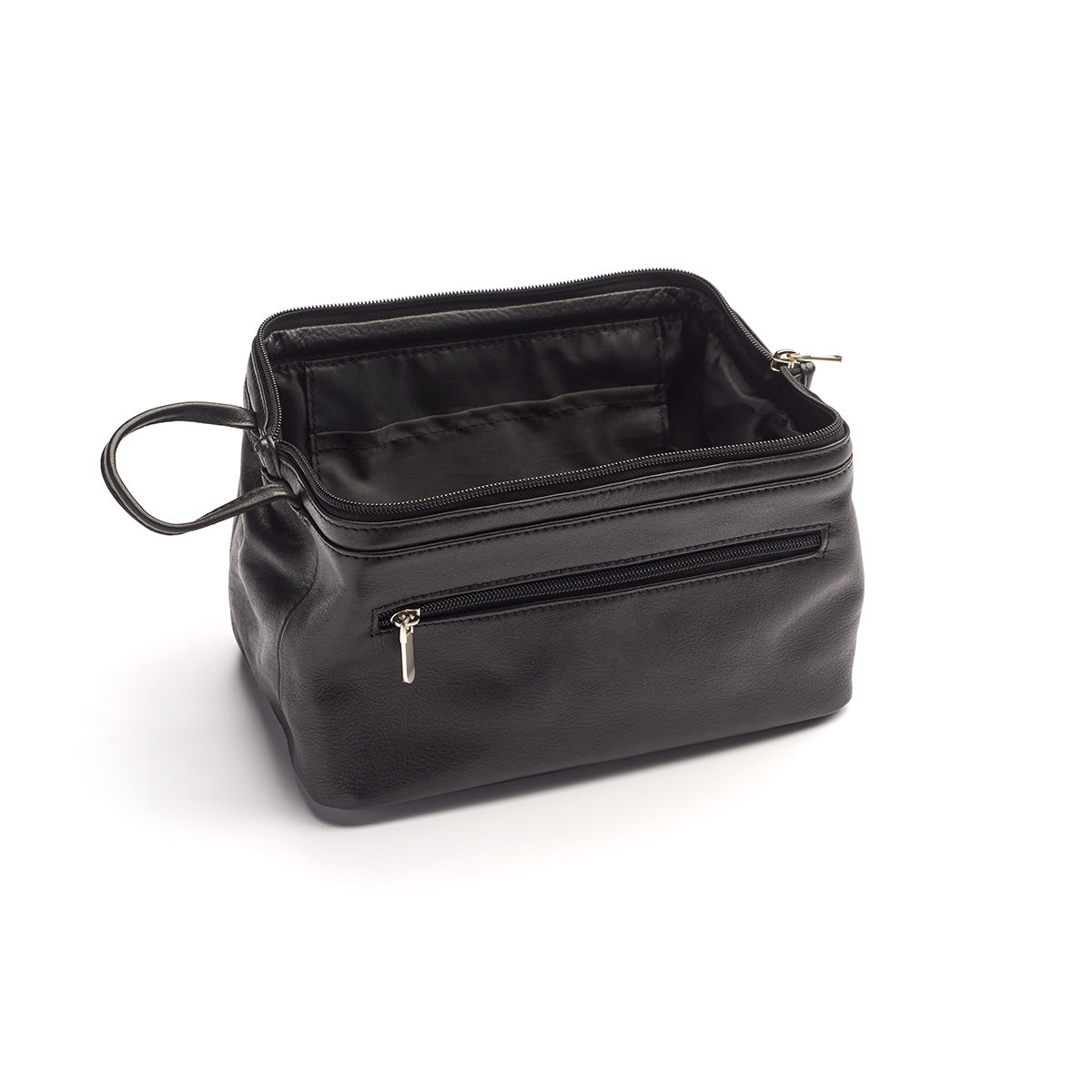 Widemouth Leather Toiletry Bag
