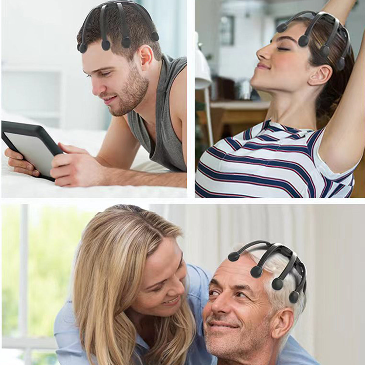 Cordless Electric Head Massager