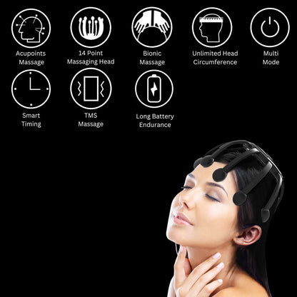 Cordless Electric Head Massager