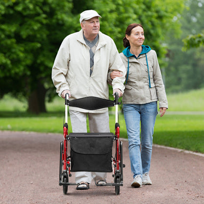 2-in-1 Rollator Walker & Transport Chair