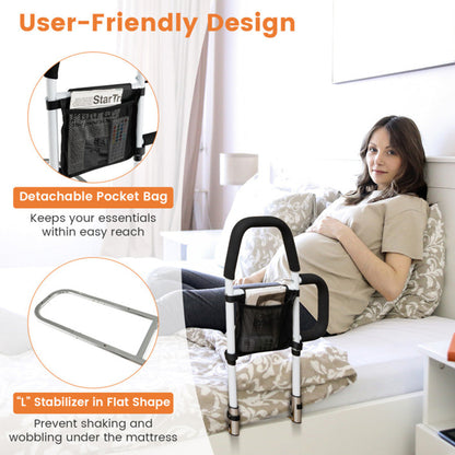 Bed Assist Rail with Non-Slip Grab Bar