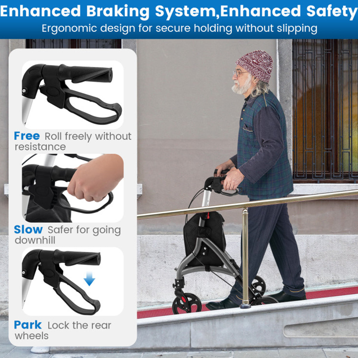 Foldable Rollator Walker