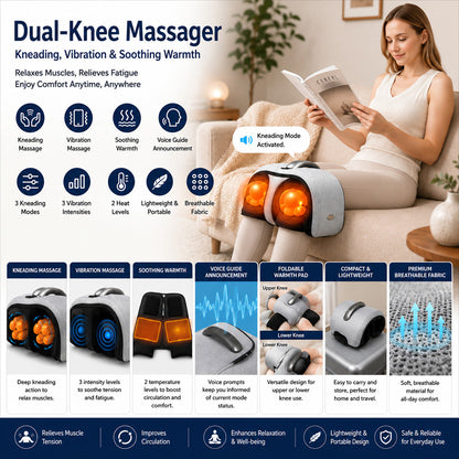 Heated Knee & Leg Compression Massager