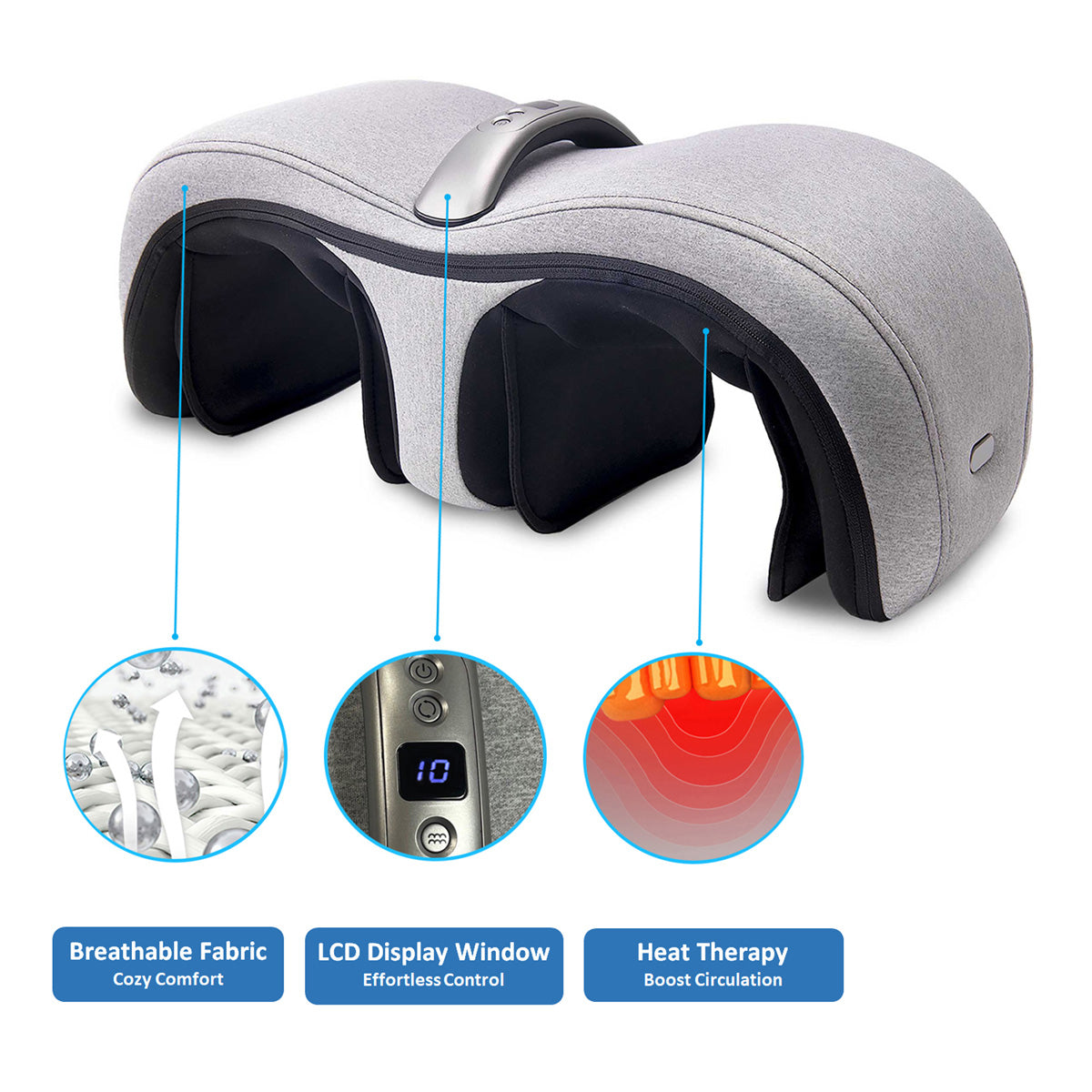 Heated Knee & Leg Compression Massager