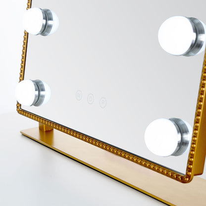 LED Gold Vanity Mirror