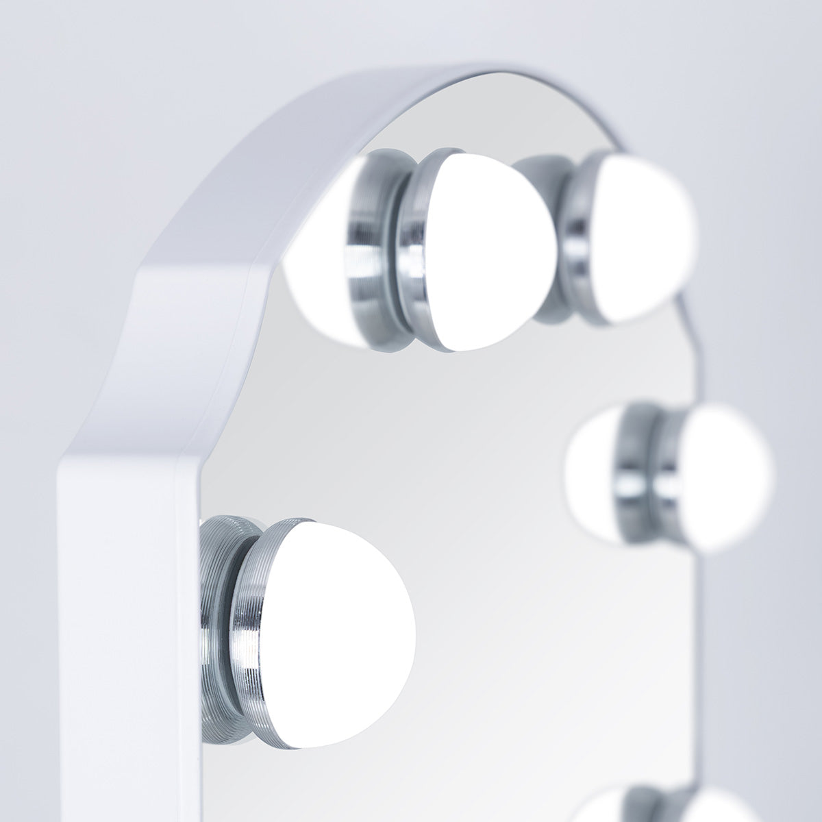 LED Scalloped Vanity Mirror
