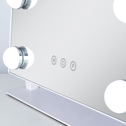 LED Scalloped Vanity Mirror