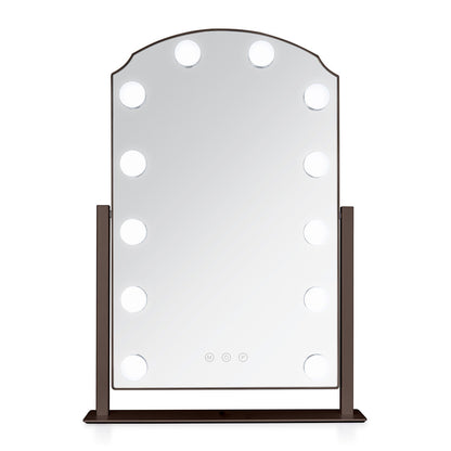 LED Scalloped Vanity Mirror