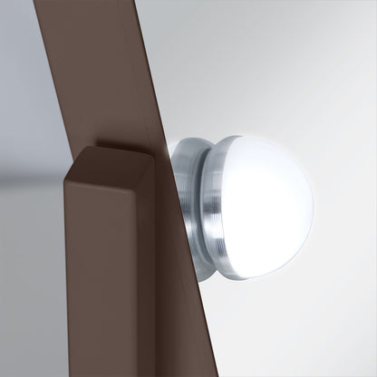 LED Scalloped Vanity Mirror