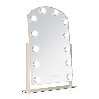 LED Scalloped Vanity Mirror
