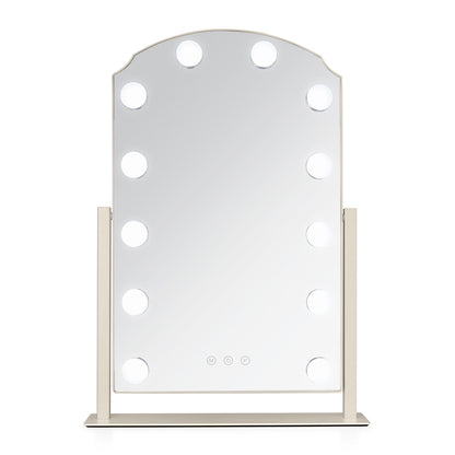 LED Scalloped Vanity Mirror