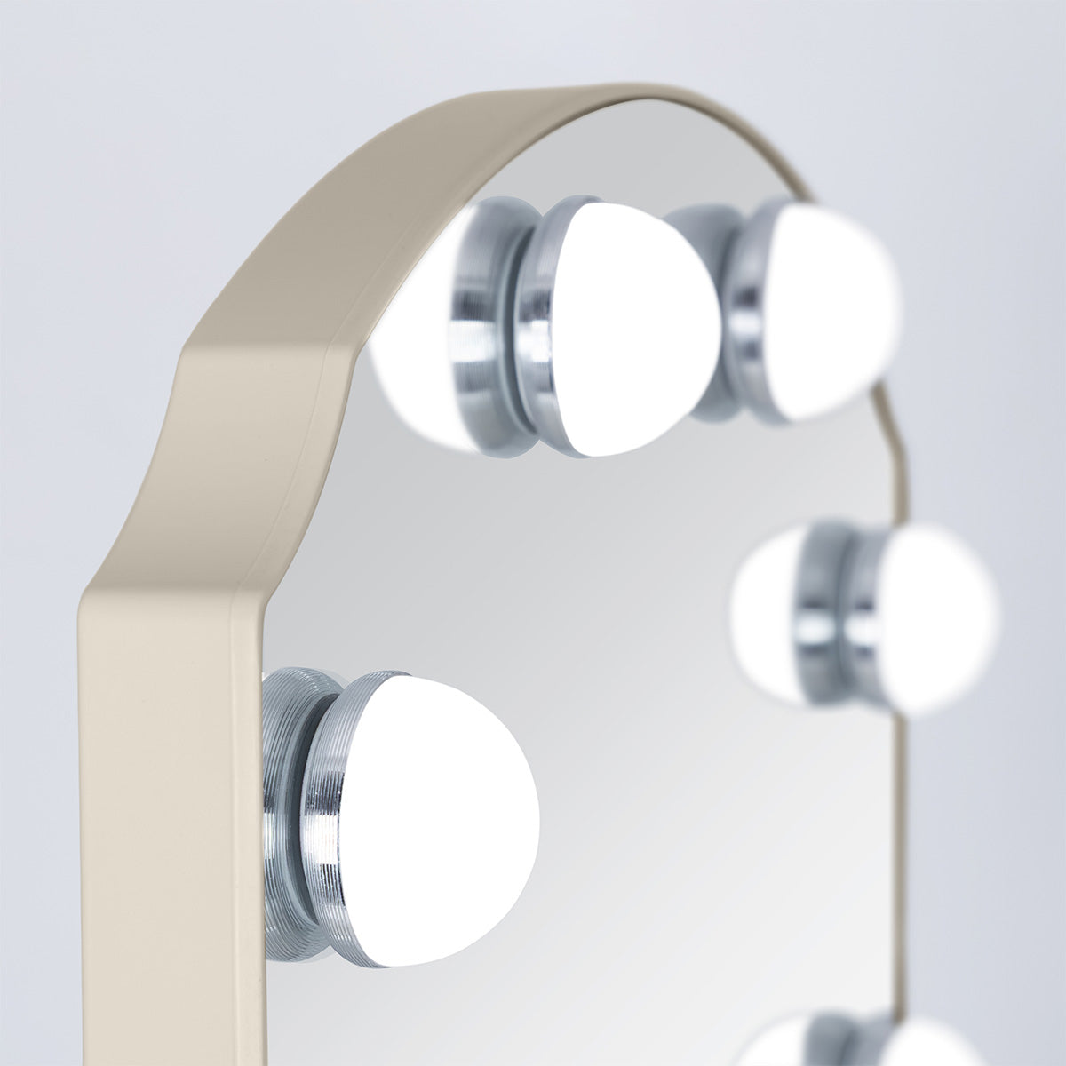 LED Scalloped Vanity Mirror