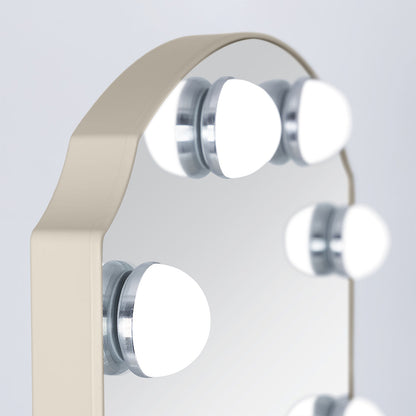 LED Scalloped Vanity Mirror
