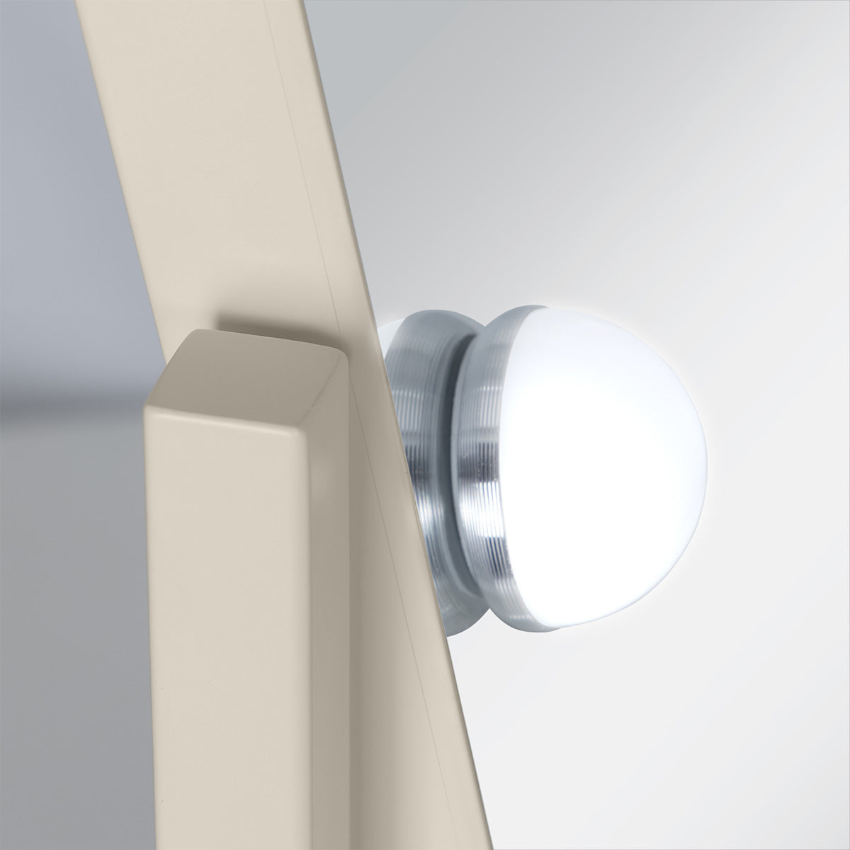 LED Scalloped Vanity Mirror