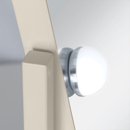 LED Scalloped Vanity Mirror