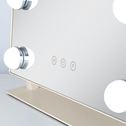 LED Scalloped Vanity Mirror