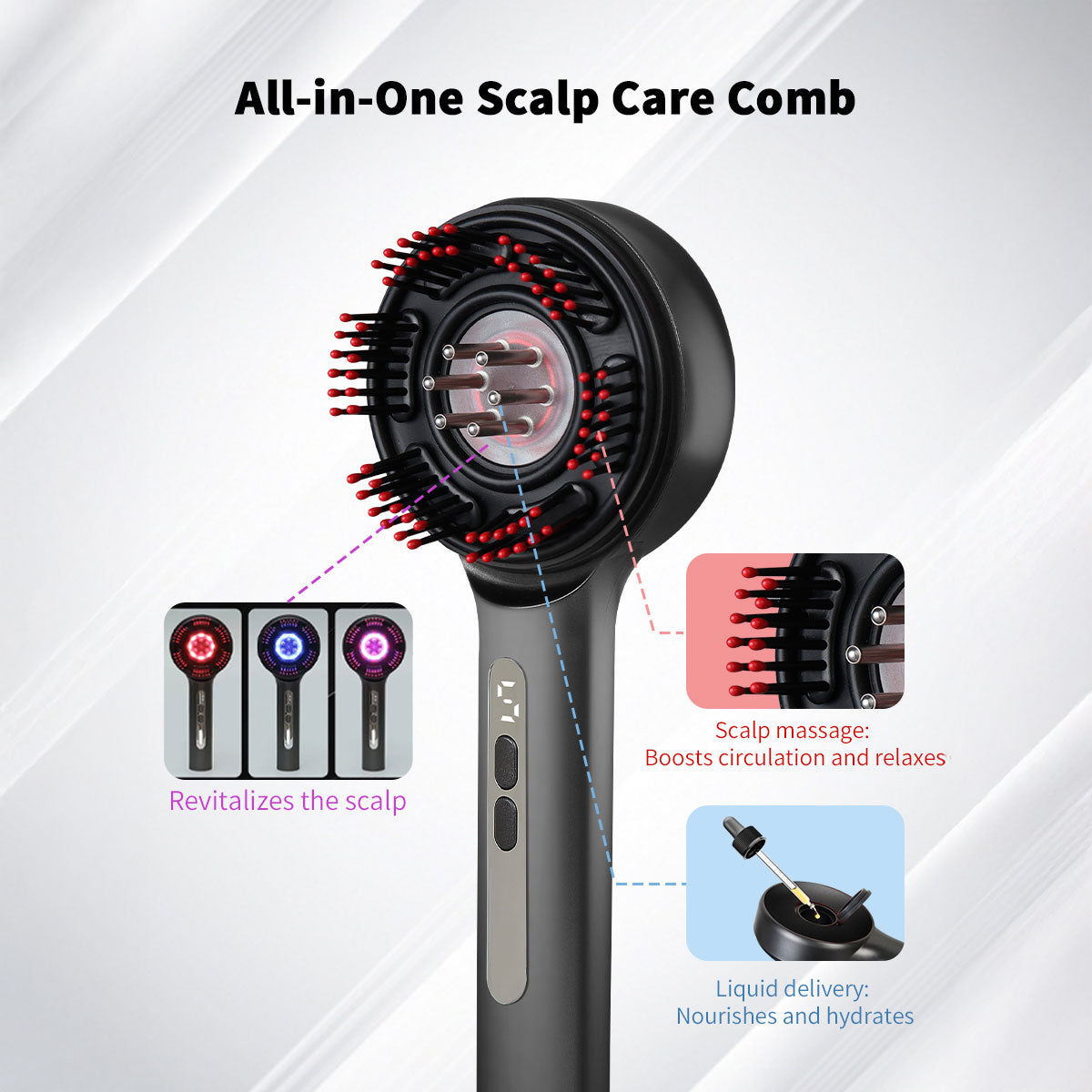 LED Hair Rejuvenation Brush