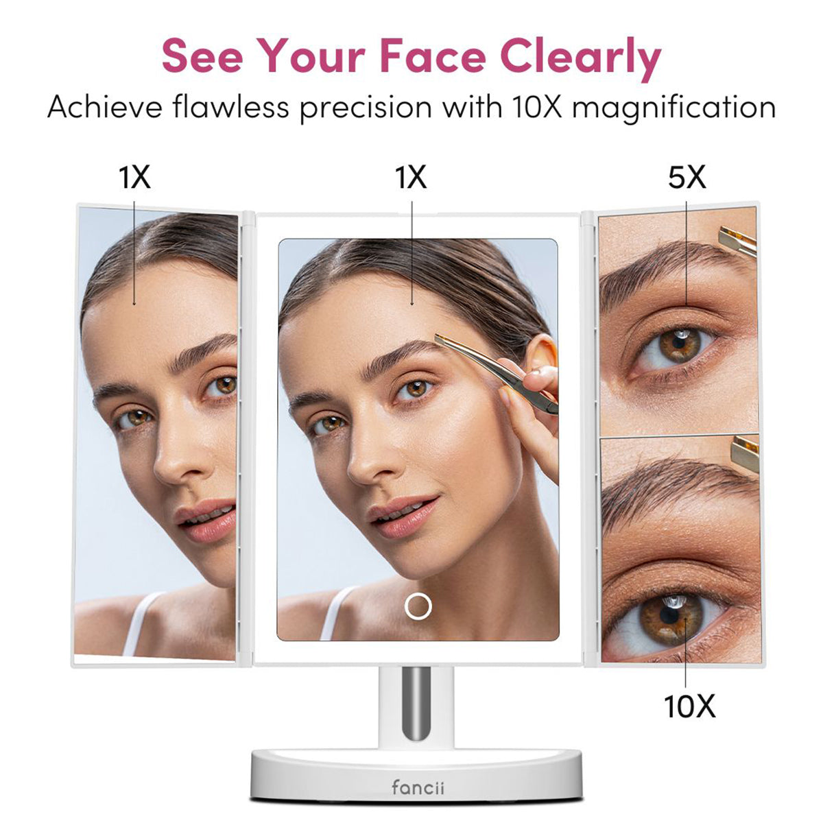 Multi-Magnification Vanity Mirror