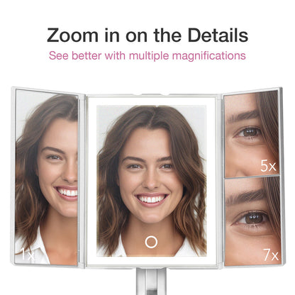 Multi-Magnification Vanity Mirror