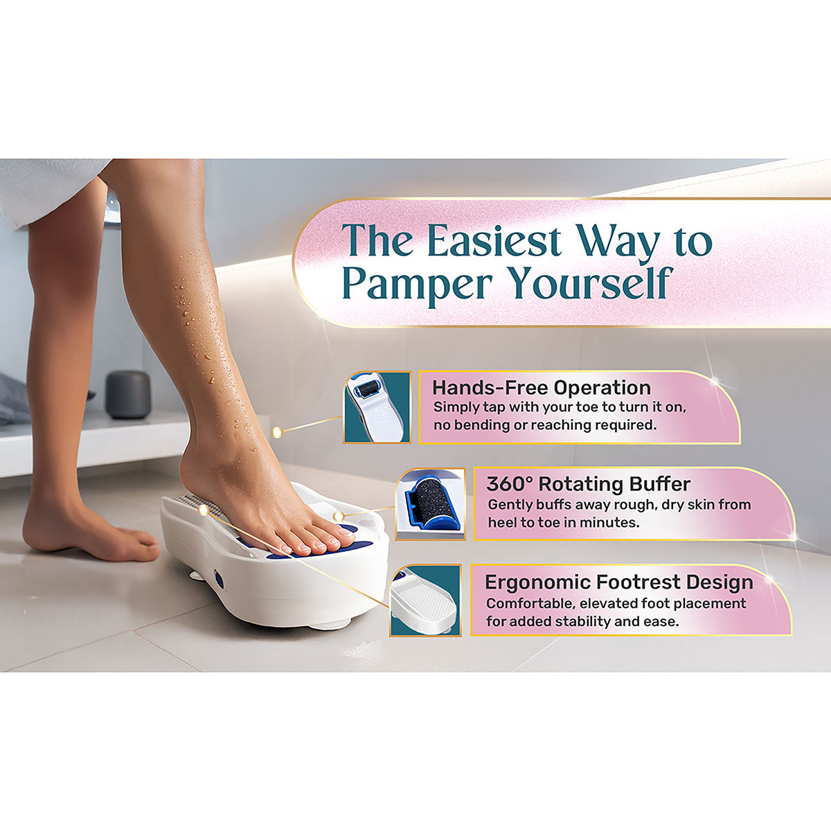 Hands-Free Foot Exfoliator