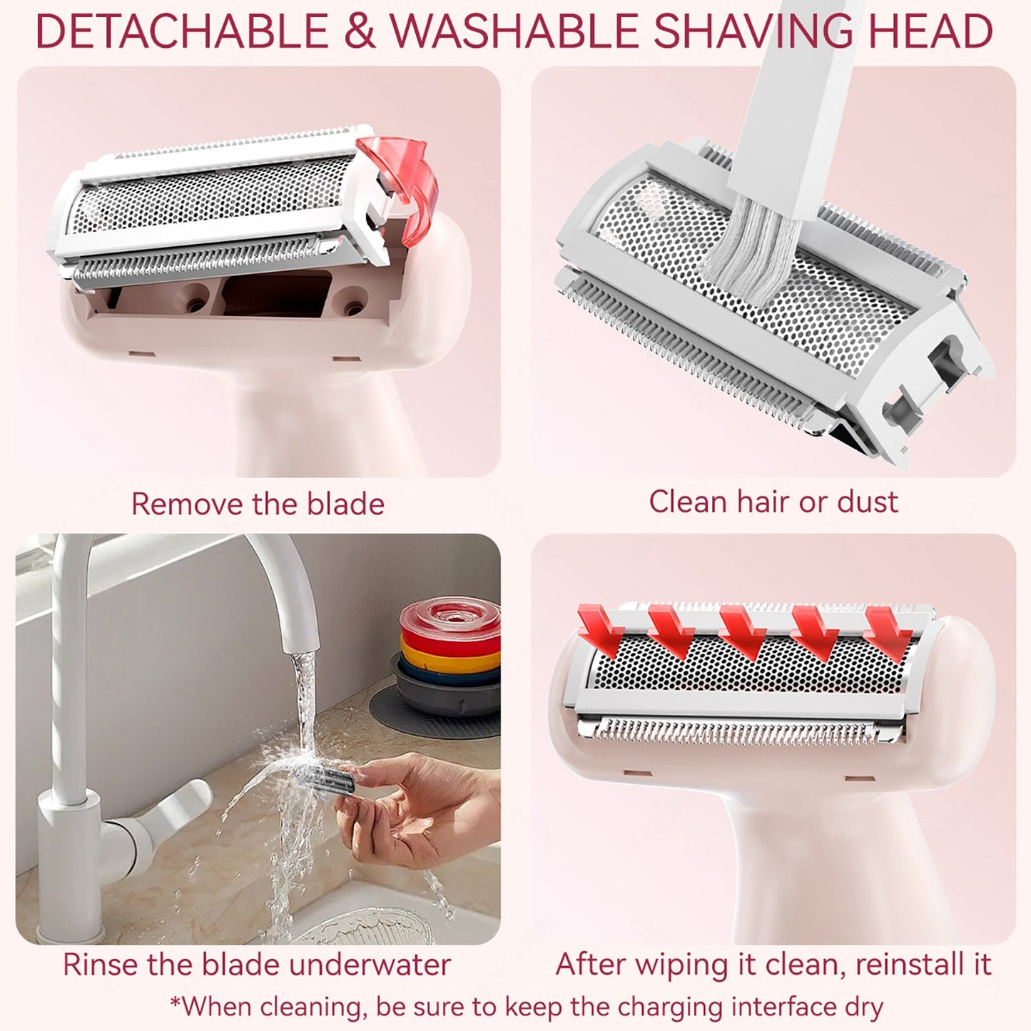 Women's Wet & Dry Electric Razor