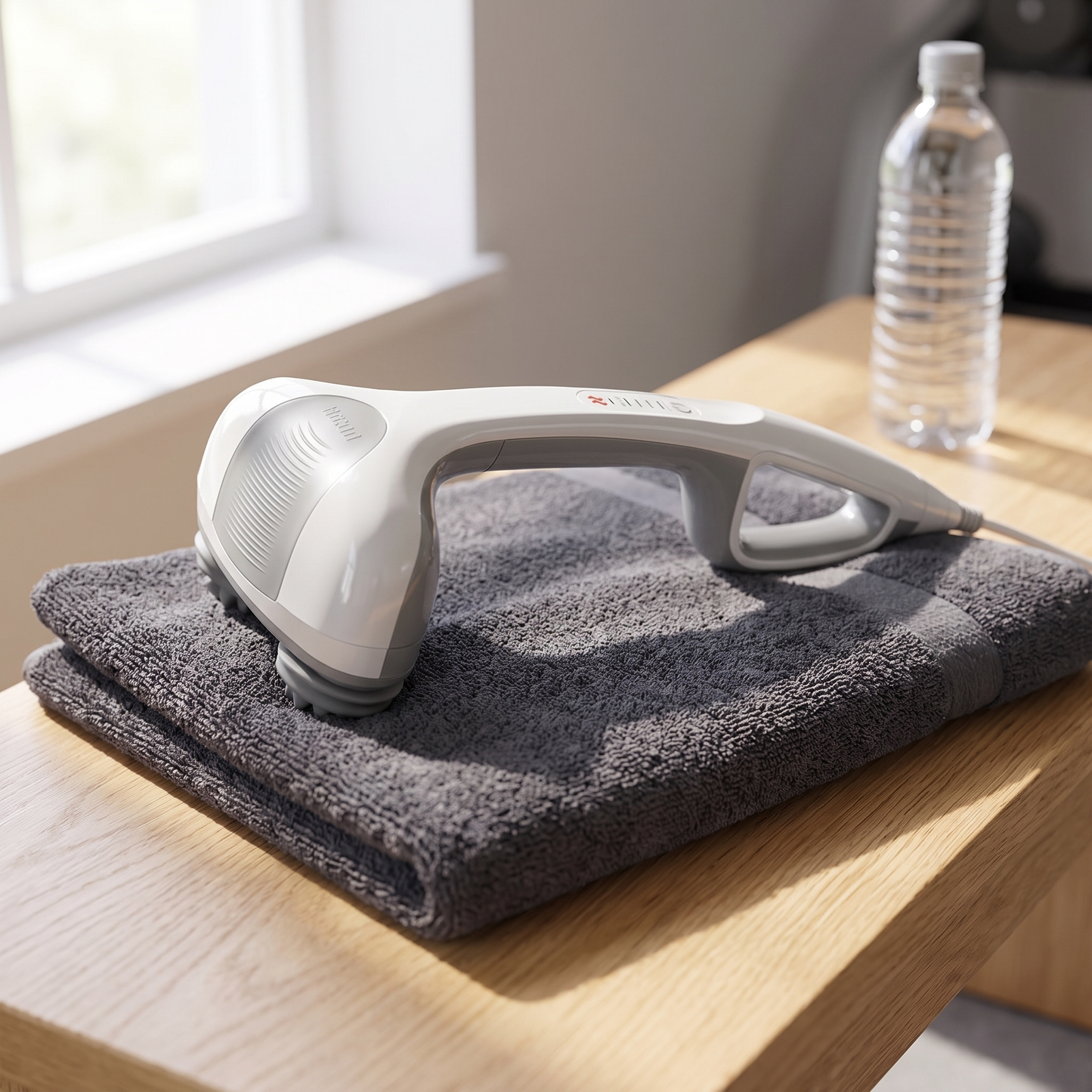 Heated Dual-Head Percussion Massager - home gym bench
