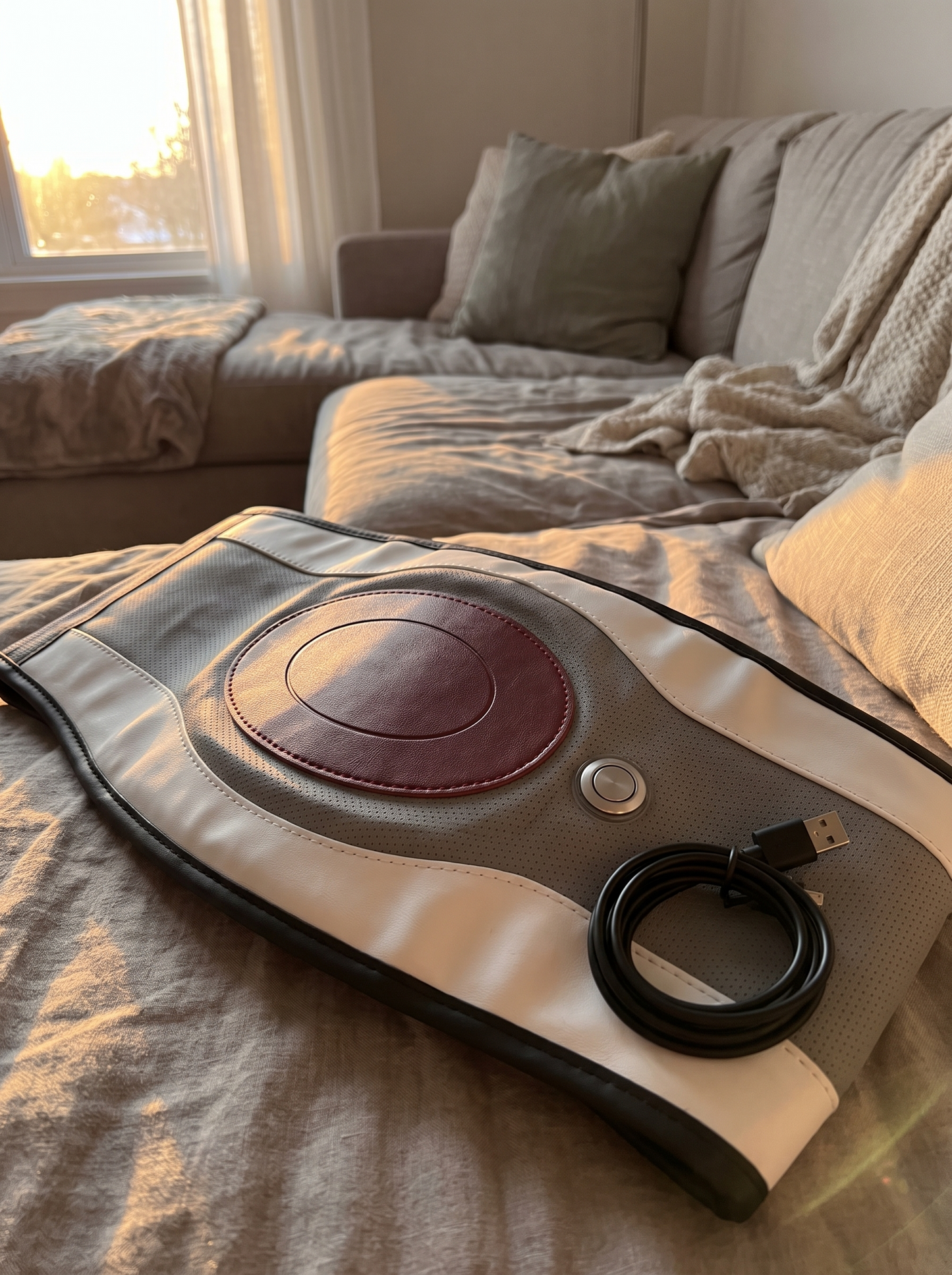 Cordless Heated Lumbar Massage Belt