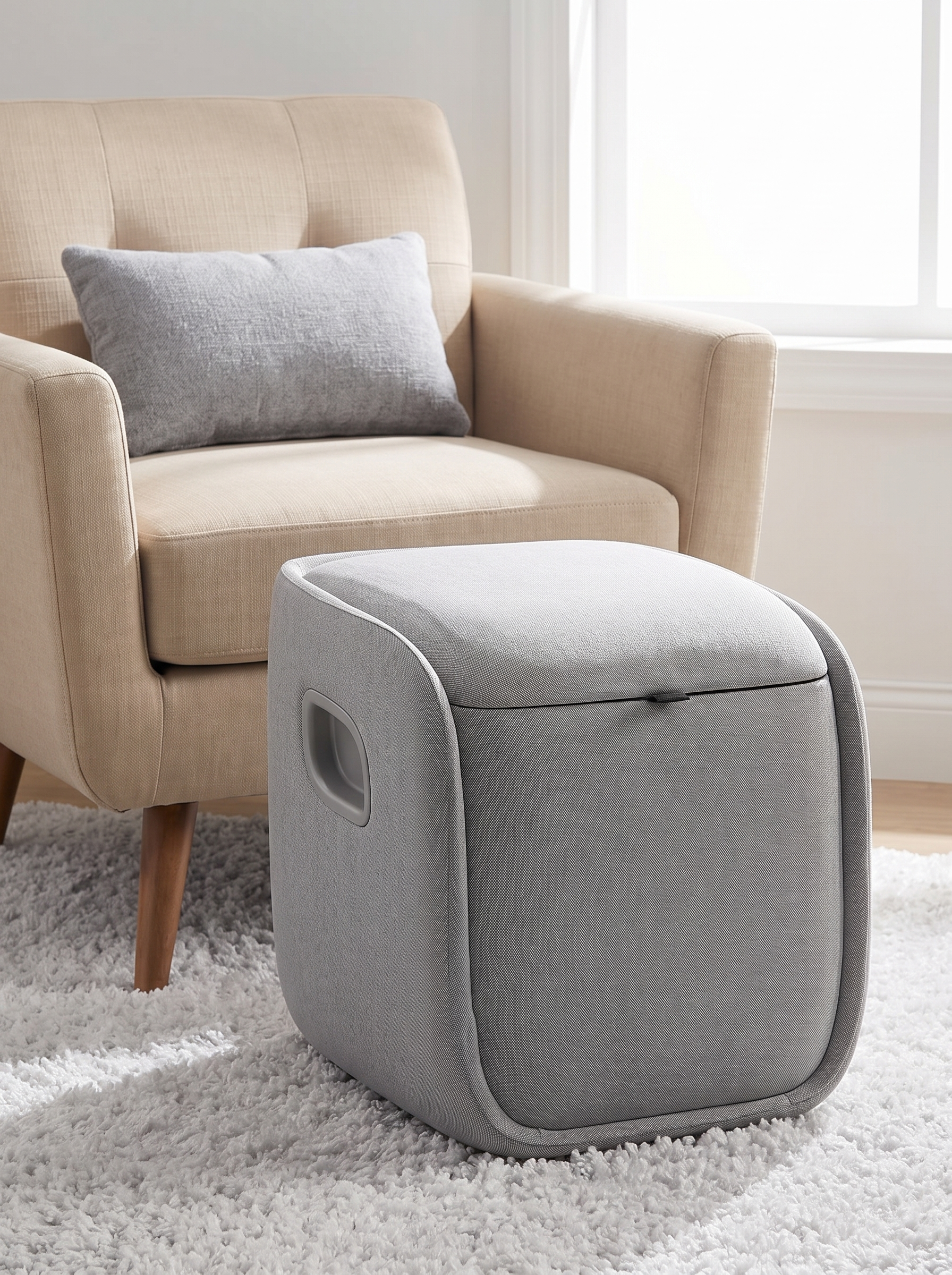 Convertible Foot and Calf Massage Ottoman