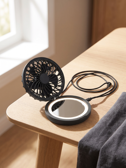 Travel Mirror Fan