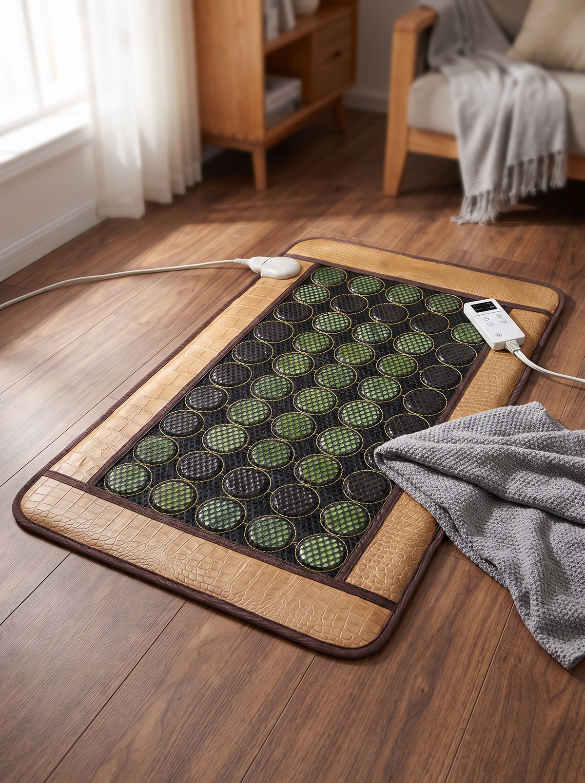 Jade and Tourmaline Hot Therapy Mat