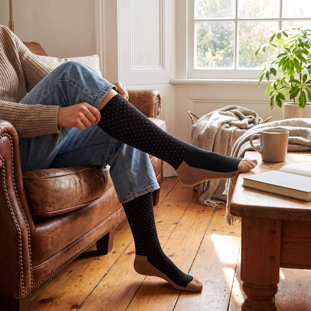 Copper Infused Compression Socks lifestyle