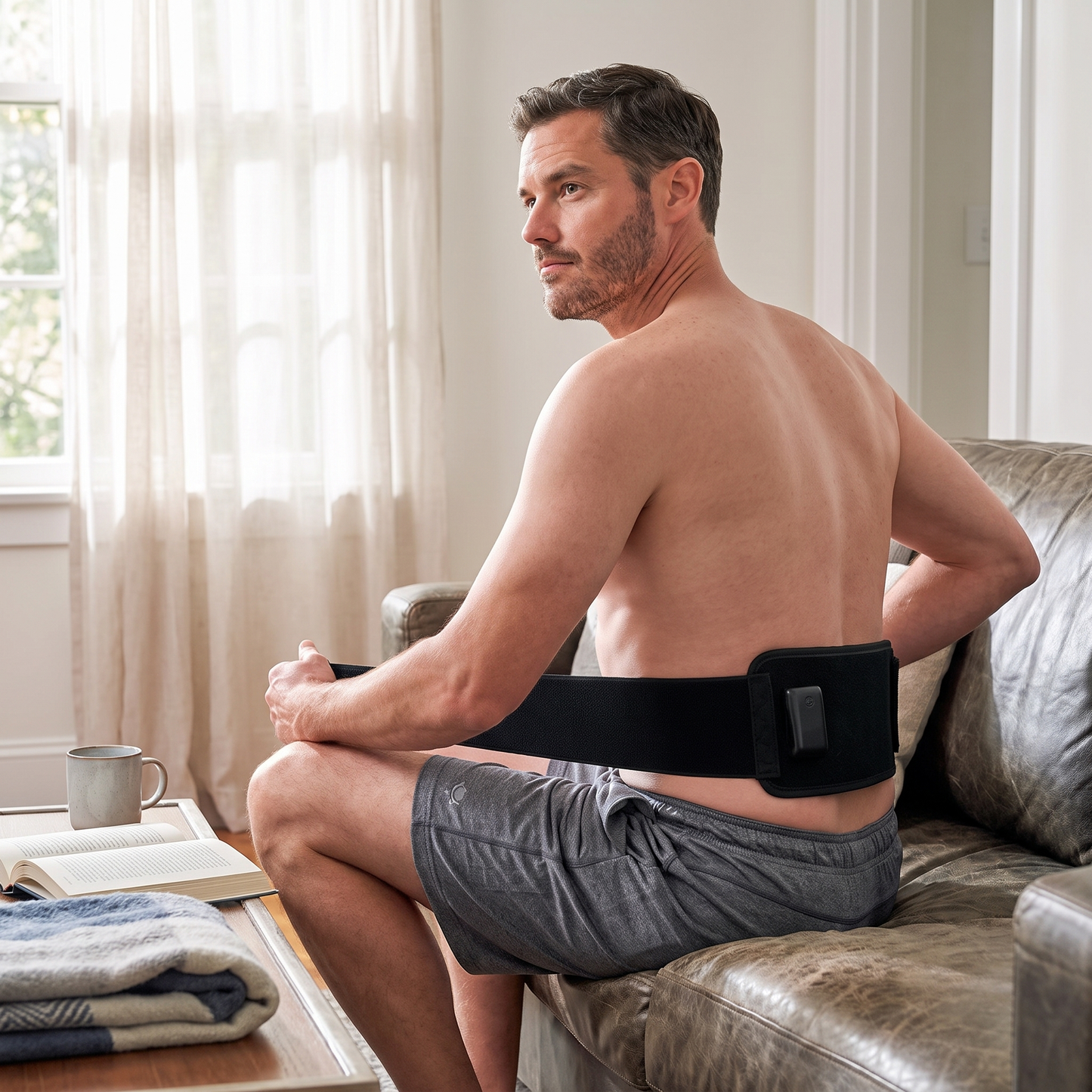 LED Pain Relief Back Wrap lifestyle