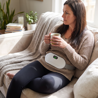 Adjustable Heated Cramp Therapy Wrap lifestyle