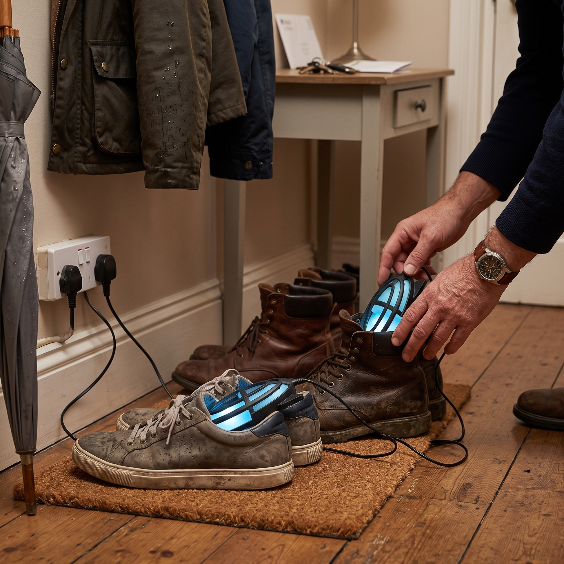 15-Minute UV Shoe Sanitizers lifestyle