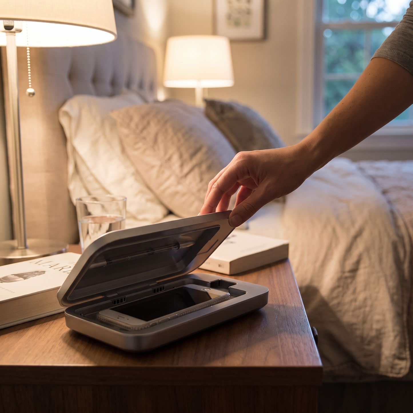 Smartphone UV Sanitizer And Charger lifestyle