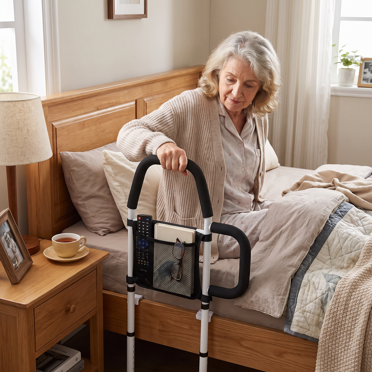 Bed Assist Rail with Non-Slip Grab Bar lifestyle